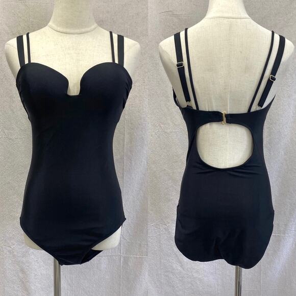 Athleta Aqualuxe Square Plunge One Piece‎ Swimsuit Size Small NWT - Picture 14 of 14